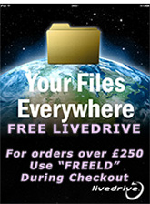 KSN are giving away FREE Live Drive unlimited online backup and storage with every online order over 250!