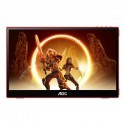 AOC 16G3 15.6" Widescreen IPS LED Black/Red Multimedia Portable Monitor (19