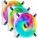 Corsair iCUE QL120 RGB 120mm PWM White Fan Triple Pack with Lighting Node C