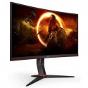 AOC CQ27G2S/BK 27" Widescreen VA LED Black/Red Curved Monitor (2560x1440/1m