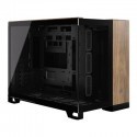 Corsair 2500X Micro ATX Dual Chamber PC Case Black/Walnut Wood