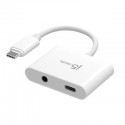J5Create USB-C to 3.5mm Audio Adapter with Power Delivery