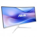 +NEW+ASUS VU34WCIP-W 34" Widescreen VA LED White Curved Multimedia Monitor