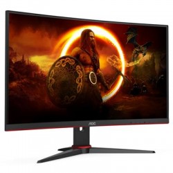 AOC C27G2E/BK 27" Widescreen VA LED Black/Red Multimedia Curved Monitor (19