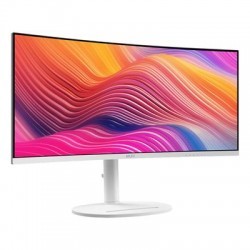 MSI MODERN MD342CQPW 34" Widescreen VA LED White Multimedia Curved Monitor