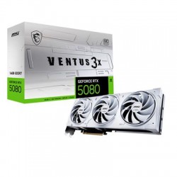 MSI GeForce RTX 5080 16G Ventus 3X OC White (16GB GDDR7/PCI Express 5.0/265