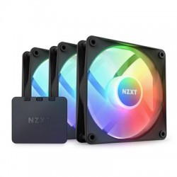 +NEW+NZXT F120 RGB Core 120mm PWM Black Triple Pack