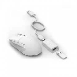 NZXT Lift Elite Gaming Mouse (Wireless/White/26000dpi/6 Buttons)