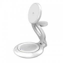 J5Create Qi2 3-in-1 Magnetic Foldable Wireless Charging Station
