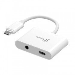 J5Create USB-C to 3.5mm Audio Adapter with Power Delivery