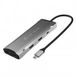 J5Create 4K60 Elite USB-C Triple-Monitor 10Gbps Mini Dock