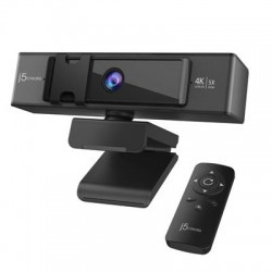 J5Create USB 4K Ultra HD Webcam with 5x Digital Zoom Remote Control