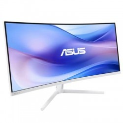 +NEW+ASUS VU34WCIP-W 34" Widescreen VA LED White Curved Multimedia Monitor