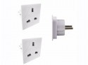 3 Pin UK to EU 2 Pin European Europe Travel/Shaver Adaptor Power Converter