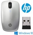 HP Z3200 Silver Wireless Optical Sleek Mouse Compact for PC Laptop MAC Linu