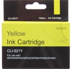 Canon CLI-521Y Yellow Ink Cartridge MP540, MP620, MP630, MP980, IP3600